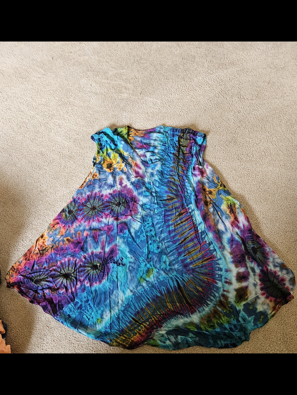 Women’s Multicolor Tie-Dye Flowy Dress